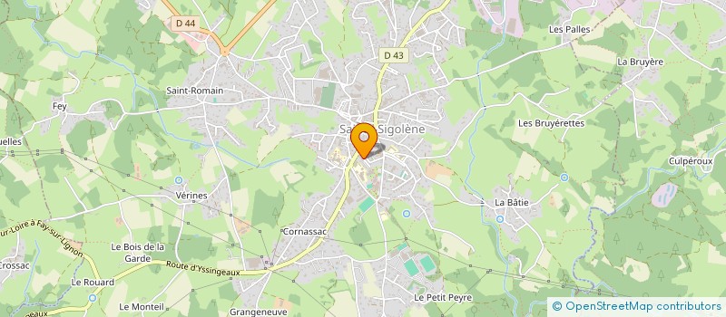 localisation de l'entreprise SCI DES PARTS-PAINS à SAINTE-SIGOLENE