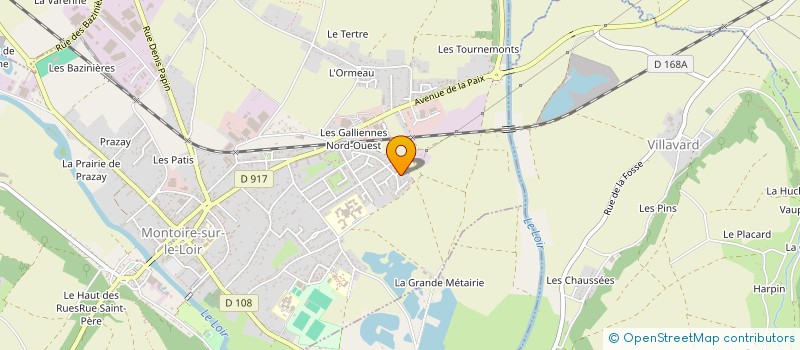 localisation de l'entreprise SCI DES PATIS  MONTOIRE-SUR-LE-LOIR