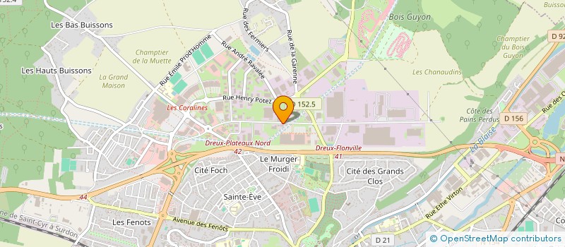 localisation de l'entreprise SCI DES PATURONS à DREUX