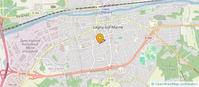 localisation de l'entreprise SCI DES PAVES  LAGNY-SUR-MARNE