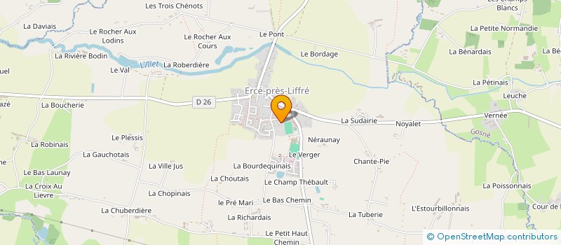 localisation de l'entreprise SCI DES PAVEURS BRETONS  ERCE-PRES-LIFFRE