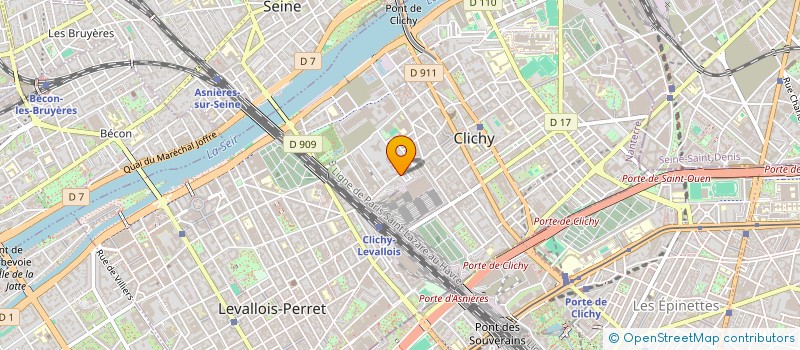 localisation de l'entreprise SCI DES PAYSAGES à CLICHY