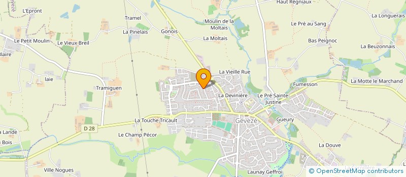 localisation de l'entreprise SCI DES PECHERS  GEVEZE