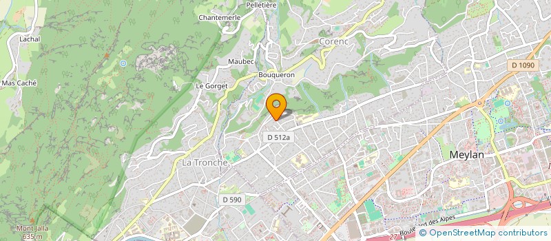 localisation de l'entreprise SCI DES PECHERS  CORENC