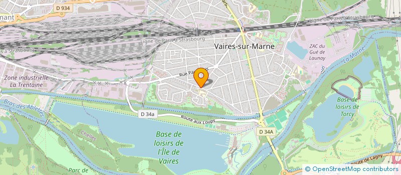 localisation de l'entreprise SCI DES PECHEURS  VAIRES SUR MARNE