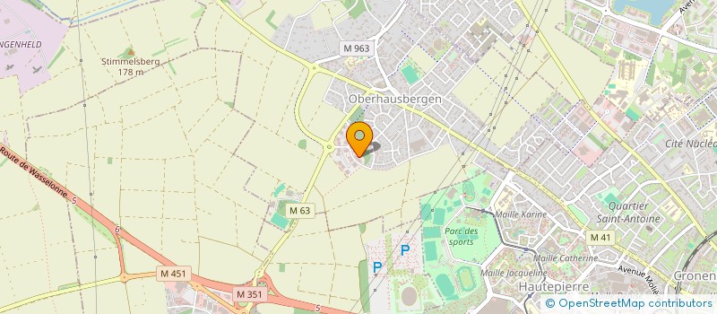 localisation de l'entreprise SCI  DES PECHEURS  OBERHAUSBERGEN