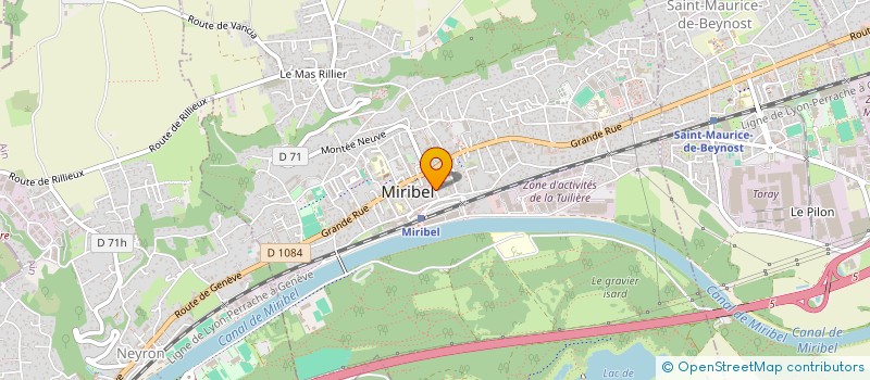 localisation de l'entreprise SCI DES PECHEURS à MIRIBEL