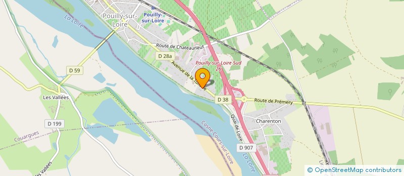 localisation de l'entreprise SCI DES PECHIGNOLLES à POUILLY-SUR-LOIRE