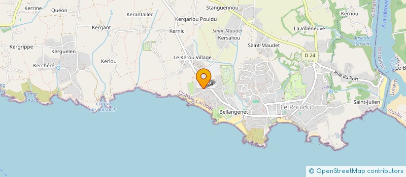 localisation de l'entreprise SCI DES PEINTRES  CLOHARS-CARNOET