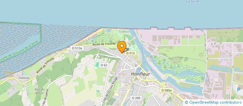 localisation de l'entreprise SCI DES PEINTRES à HONFLEUR