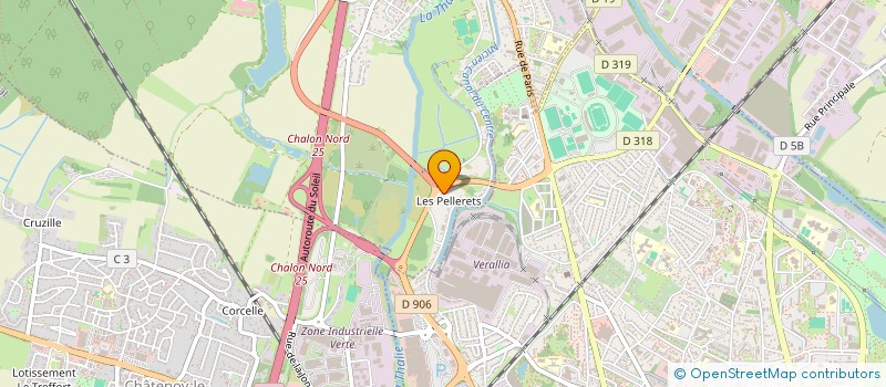 localisation de l'entreprise SCI DES PELLERETS  CHAMPFORGEUIL