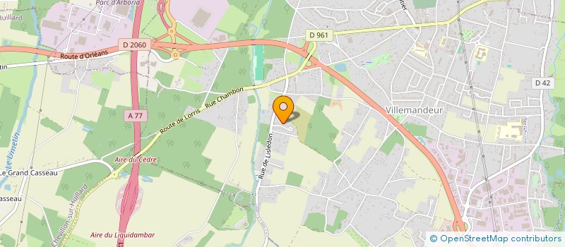 localisation de l'entreprise SCI DES PELLERINS à VILLEMANDEUR