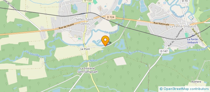 localisation de l'entreprise SCI DES PELLES  SELLES-SAINT-DENIS