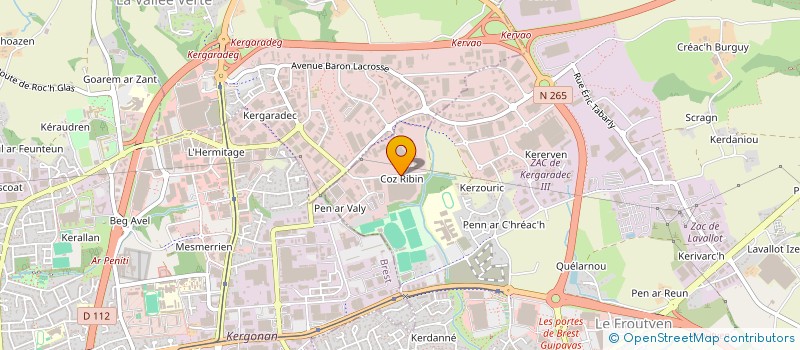 localisation de l'entreprise SCI DES PEMP  GUIPAVAS