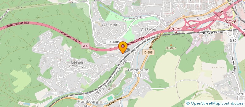 localisation de l'entreprise SCI DES PENITENTS à HOMBOURG-HAUT