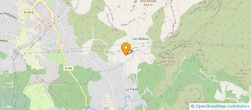 localisation de l'entreprise SCI DES PENITENTS  ALLAUCH