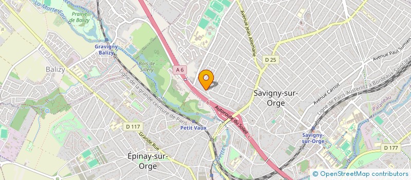 localisation de l'entreprise SCI DES PENSEES à SAVIGNY-SUR-ORGE