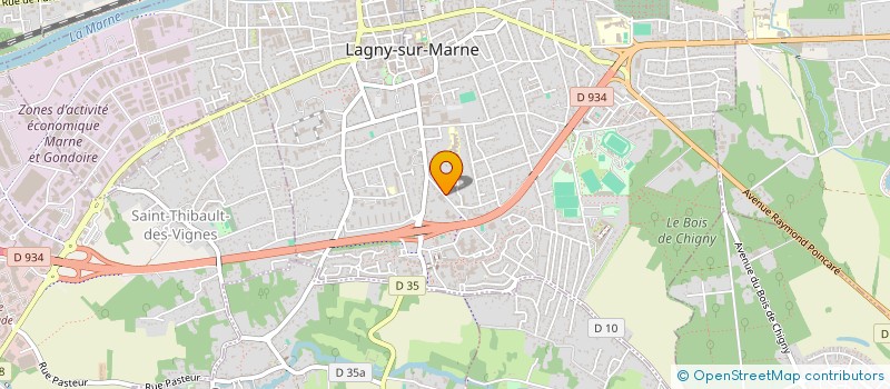 localisation de l'entreprise SCI DES PENSEES  LAGNY-SUR-MARNE