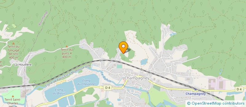 localisation de l'entreprise SCI DES PENTES DU PIALOUX  CHAMPAGNEY