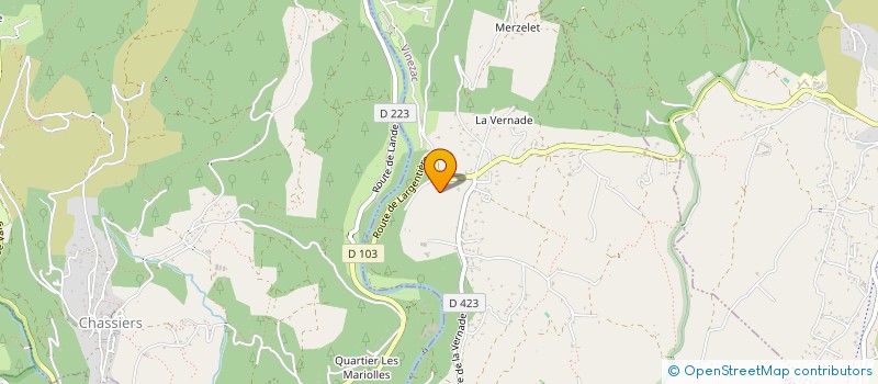 localisation de l'entreprise SCI DES PEREDES  VINEZAC