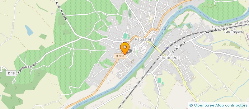 localisation de l'entreprise SCI DES PERELLES  RABASTENS