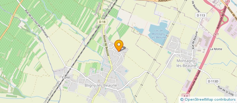 localisation de l'entreprise SCI DES PERES PAINS  BLIGNY-LES-BEAUNE