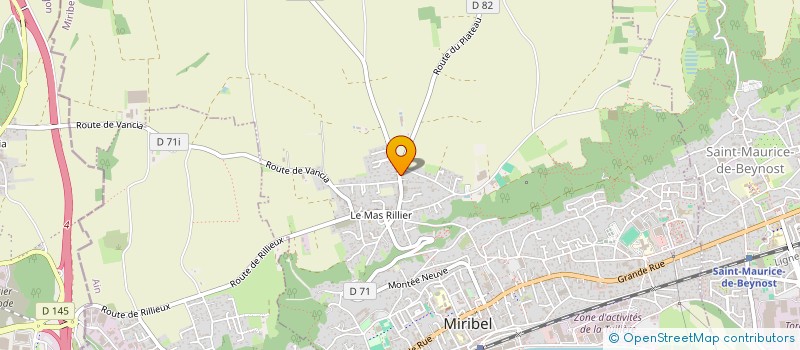 localisation de l'entreprise SCI DES PERLES à MIRIBEL