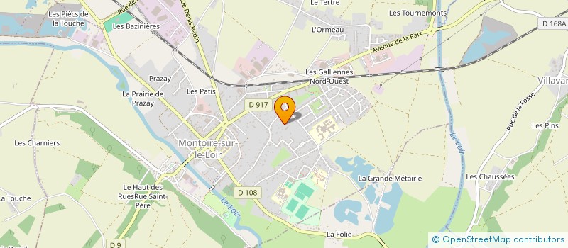 localisation de l'entreprise SCI DES PERRES  MONTOIRE SUR LE LOIR