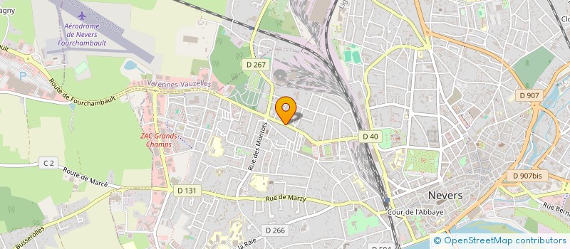 localisation de l'entreprise SCI DES PERRIERES  NEVERS