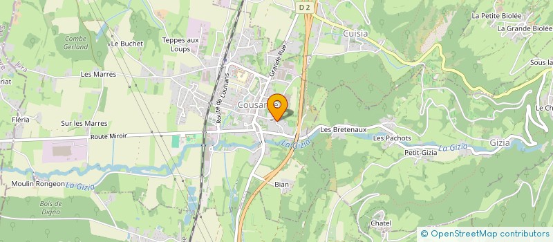 localisation de l'entreprise SCI DES PERRIERES  COUSANCE