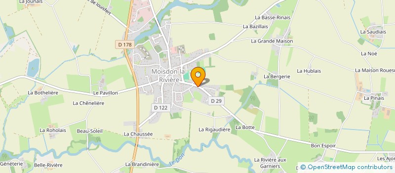 localisation de l'entreprise SCI DES PERRIERES  MOISDON-LA-RIVIERE