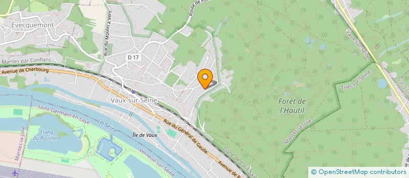 localisation de l'entreprise SCI DES PERRONS  VAUX-SUR-SEINE