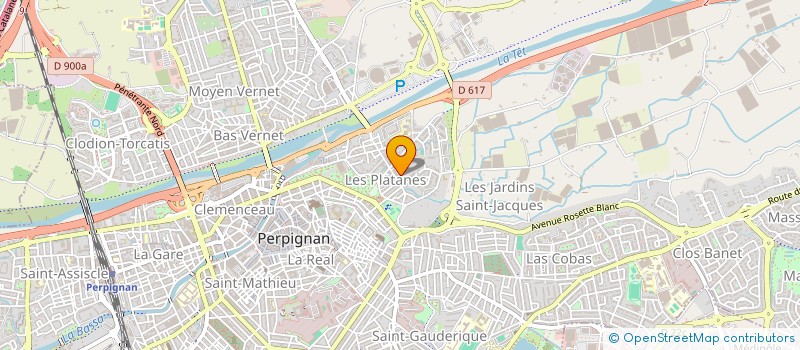 localisation de l'entreprise SCI DES PERVENCHES  PERPIGNAN