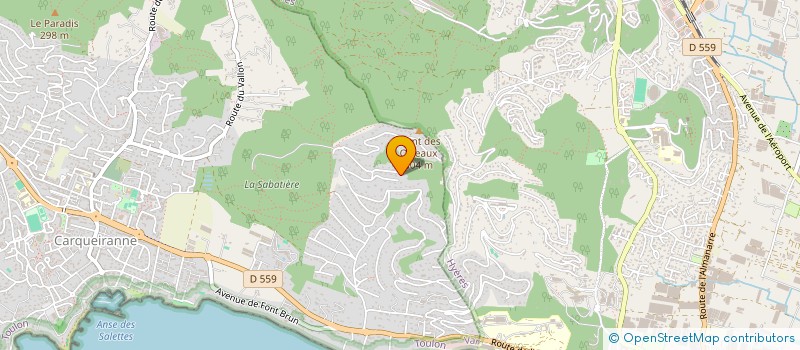 localisation de l'entreprise SCI DES PERVENCHES 88  CARQUEIRANNE