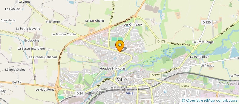 localisation de l'entreprise SCI DES PETITES BONNES MAISONS  VITRE
