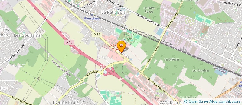 localisation de l'entreprise SCI DES PETITES VIGNES  PIERRELAYE