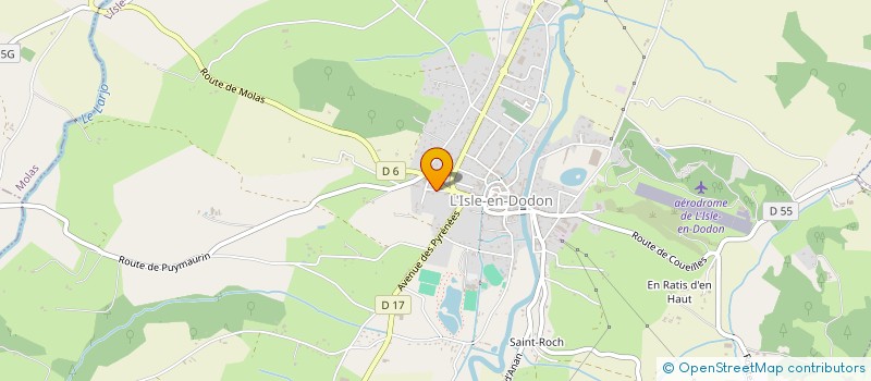 localisation de l'entreprise SCI DES PETITS  L'ISLE-EN-DODON