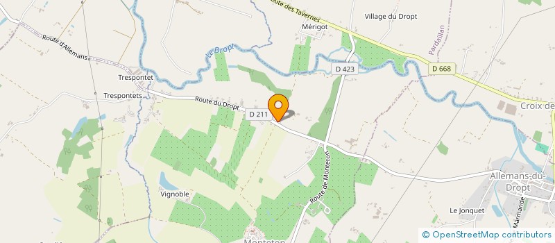 localisation de l'entreprise SCI DES PETITS BOIS FLEURIS  MONTETON