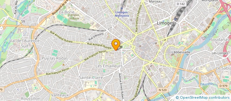 localisation de l'entreprise SCI DES PETITS CARMES à LIMOGES