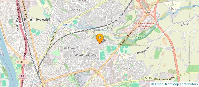 localisation de l'entreprise SCI DES PETITS CHAMPS  VALENCE