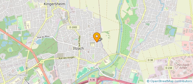 localisation de l'entreprise SCI DES PETITS CHAMPS  ILLZACH