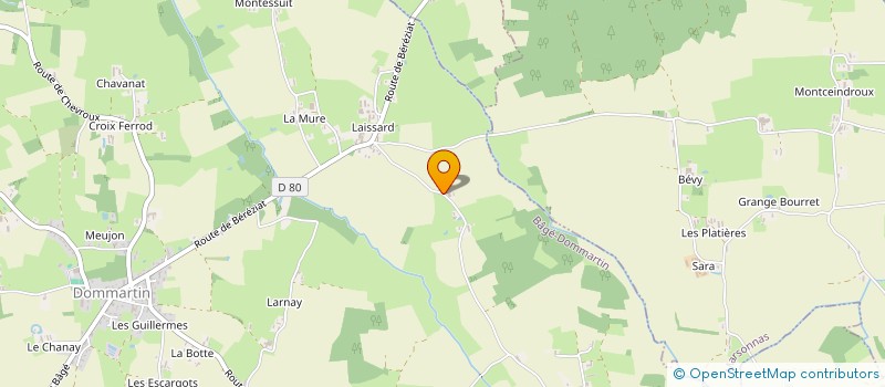 localisation de l'entreprise SCI DES PETITS COUSINS  BAGE-DOMMARTIN