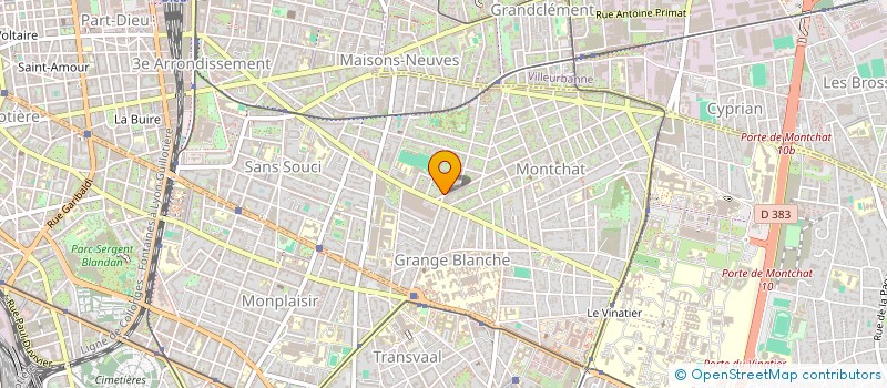 localisation de l'entreprise SCI DES PETITS FEUILLANTS  LYON 3EME