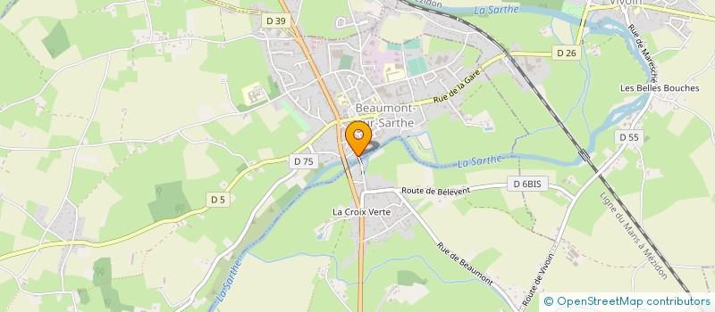 localisation de l'entreprise SCI DES PETITS LOUPS  BEAUMONT-SUR-SARTHE