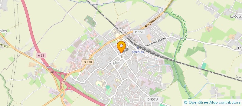 localisation de l'entreprise SCI DES PETITS PETONS  ORCHIES