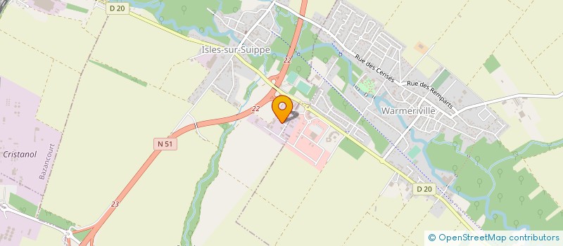 localisation de l'entreprise SCI DES PETITS PRES  ISLES-SUR-SUIPPE