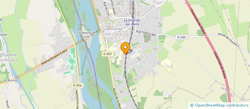 localisation de l'entreprise SCI DES PETITS RESERVOIRS  LA CHARITE-SUR-LOIRE