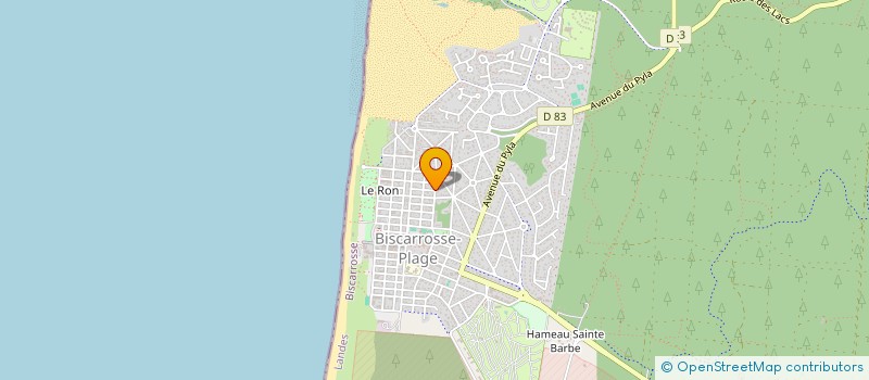 localisation de l'entreprise SCI DES PETITS VALS  BISCARROSSE