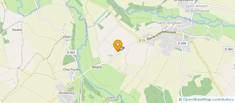 localisation de l'entreprise SCI DES PETRELS à VAL-DE-BONNIEURE