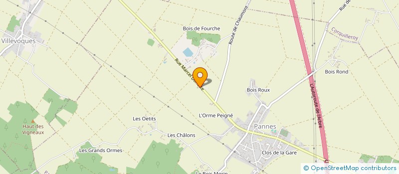 localisation de l'entreprise SCI DES PEULS à PANNES